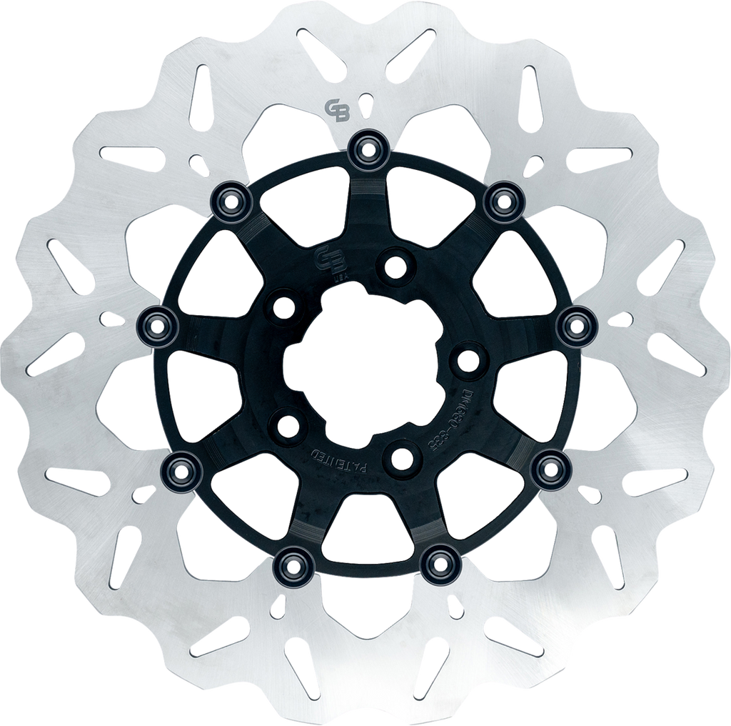 GBRAKES Brake Rotor - Front - Black GBDU001