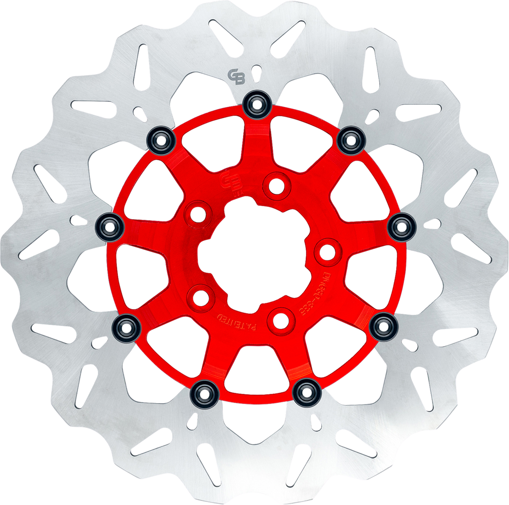 GBRAKES Brake Rotor - Front - Red GBDU019