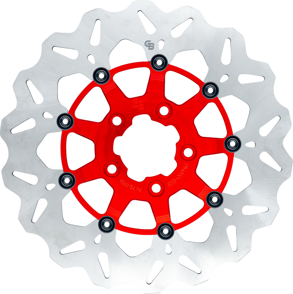 GBRAKES Brake Rotor - Rear - Red GBDU021