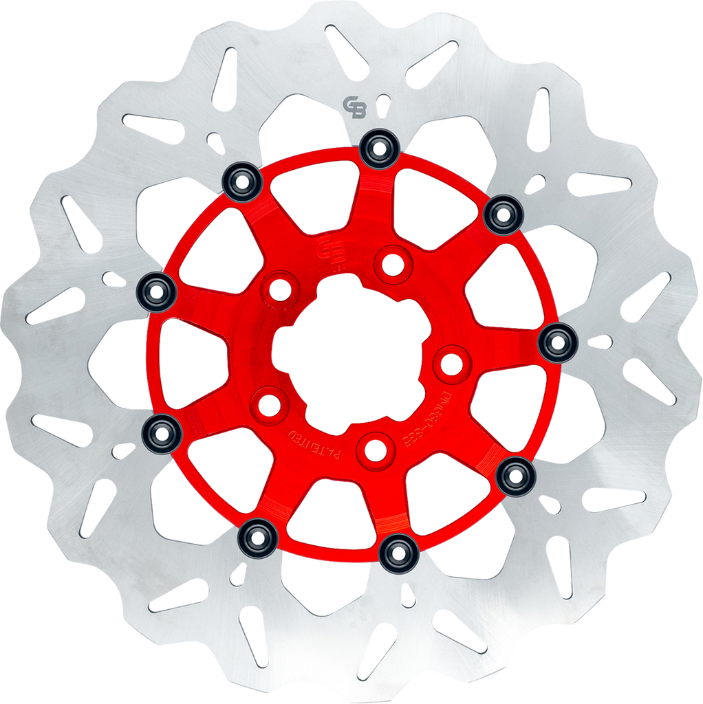 GBRAKES Wave? Brake Rotor - Front - 12.5" - Red GBDU029