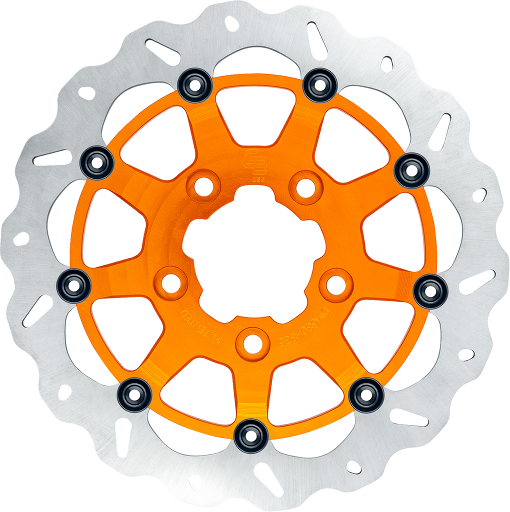 GBRAKES Wave? Brake Rotor - Front - 13" NB - Orange GBDU037