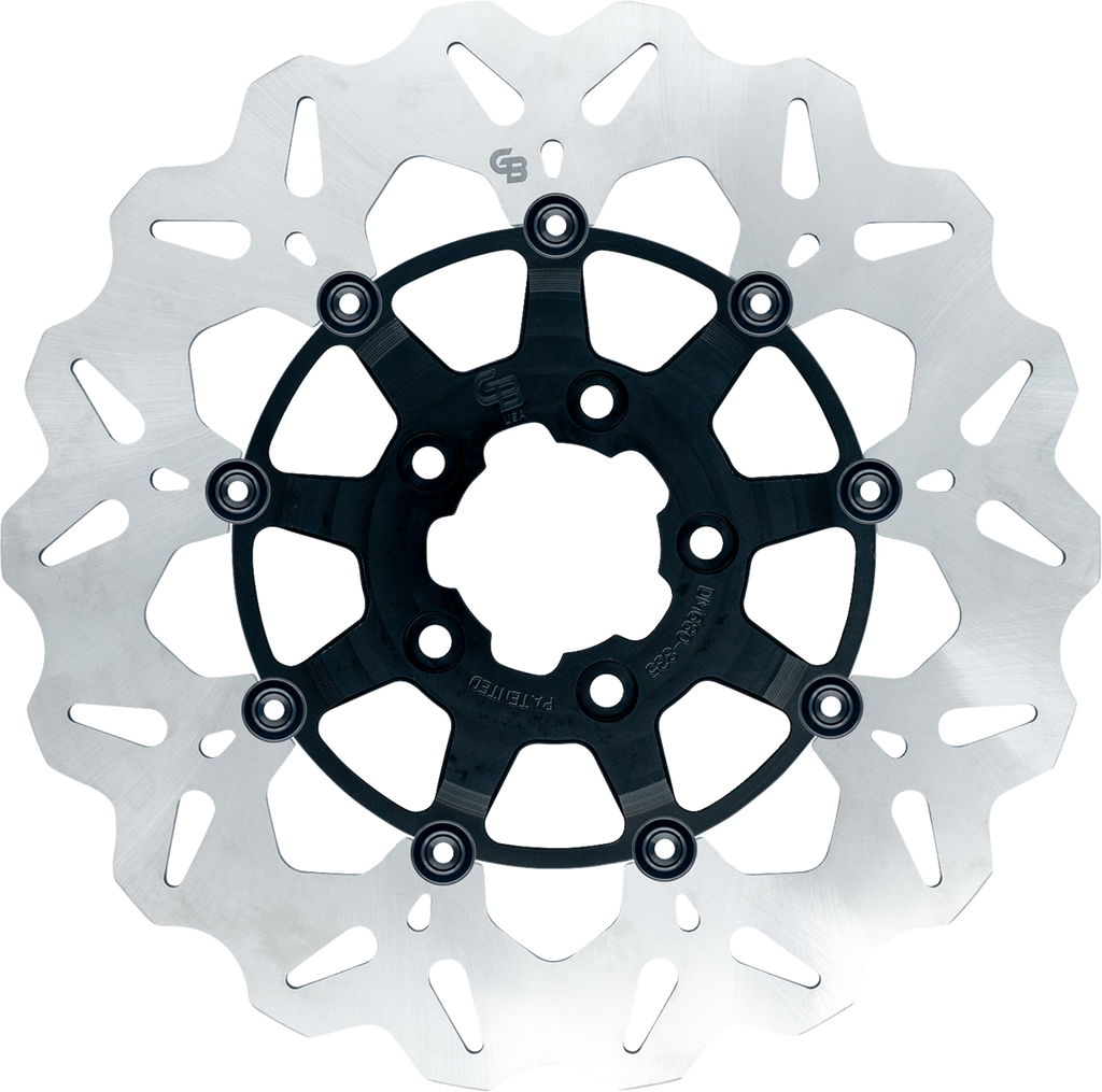 GBRAKES Brake Rotor - Front - Black GBDU003