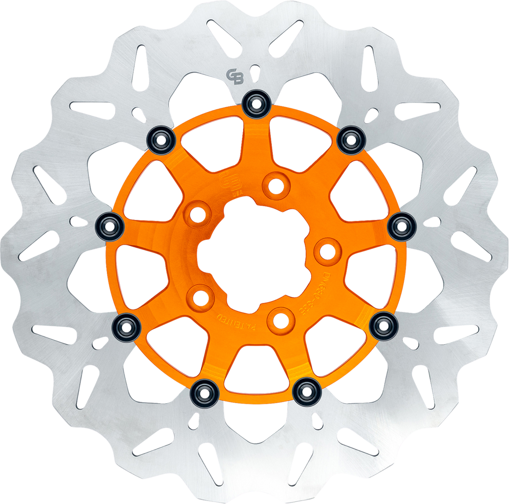 GBRAKES Brake Rotor - Rear - Orange GBDU022