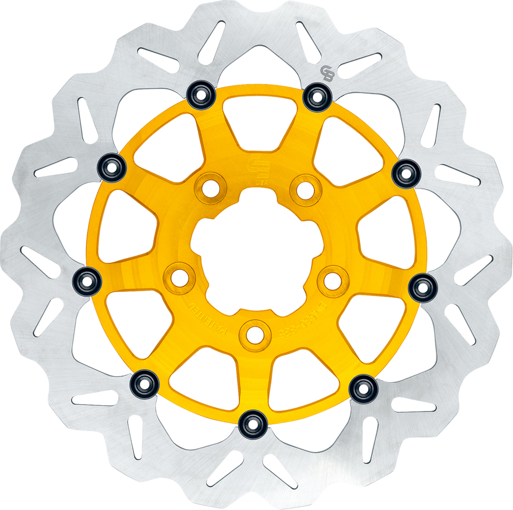 GBRAKES Wave? Brake Rotor - Front - 13" - Gold GBDU031