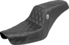 SADDLEMEN Step-Up Seat - Gripper Black for Dyna '96-'03 (Part #SC89604D0)