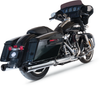 S&S Cycle Grand National Chrome Slip-On Mufflers for M8 FL, Part Number 550-0693