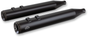 S&S Cycle Grand National Black Slip-On Mufflers for M8 FL, 550-0694