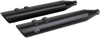 S&S Cycle Slash Cut Slip-On Mufflers, Black, Part Number 550-0692
