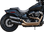 S&S Cycle Grand National Guardian Black Slip-On Mufflers for FXFB, Part 550-0734