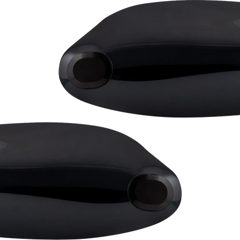 KLOCK WERKS Flare Handguards for Harley-Davidson Hydraulic Clutch, Black KWS-01-0120-HC