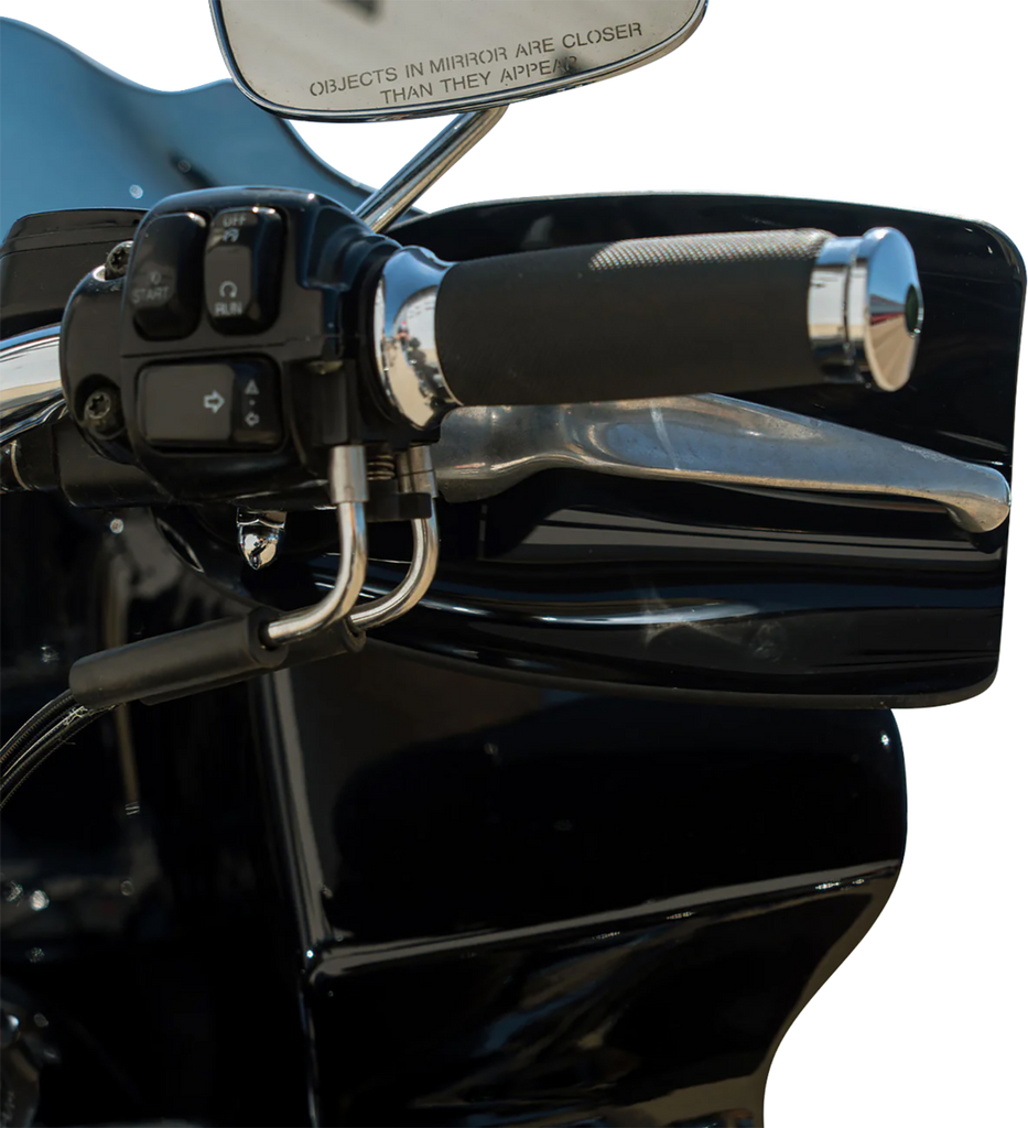 Klock Werks Flare® Handguards for Harley-Davidson Cable Clutch, Black KWS-01-0120-CC