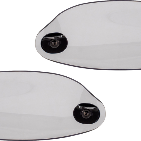 KLOCK WERKS Flare Handguards for 2023-2025 Harley-Davidson, Clear - KWS-01-0121-23