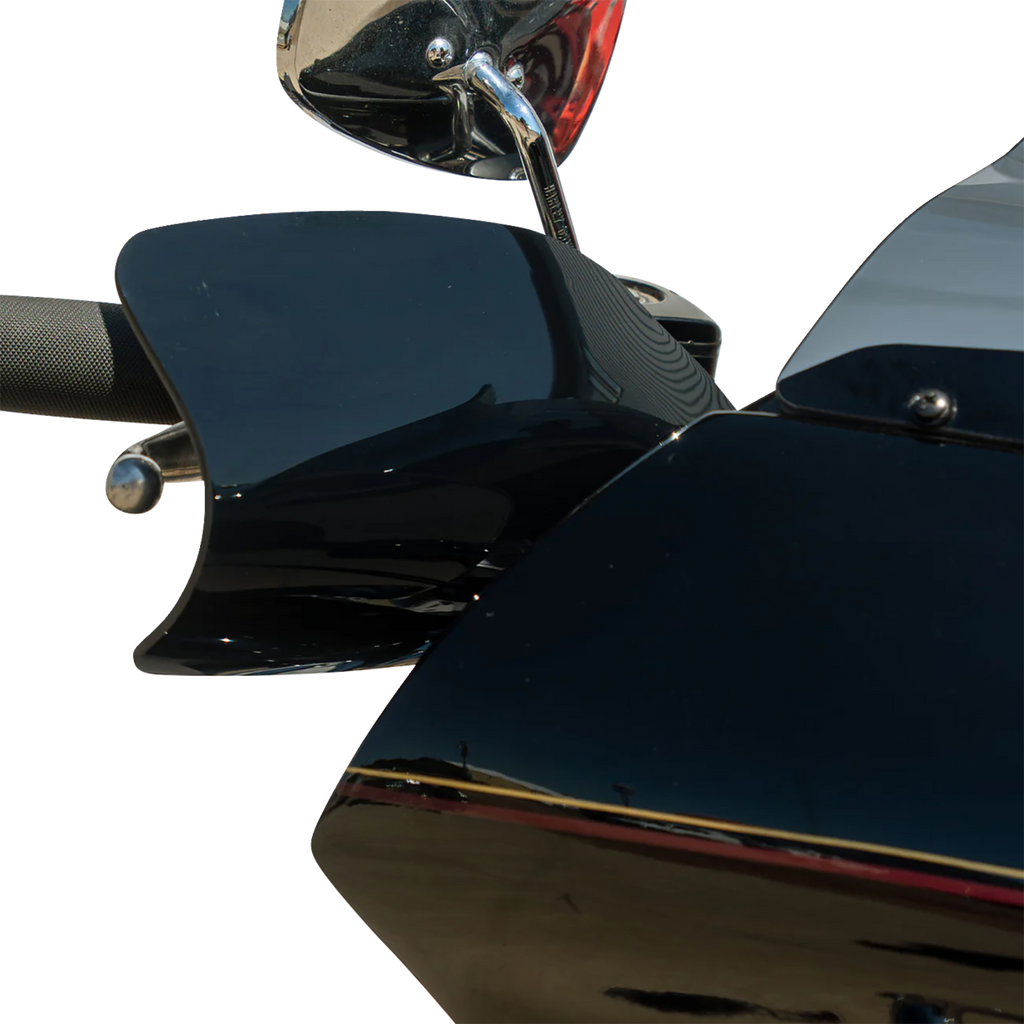 KLOCK WERKS Flare Handguards for Harley-Davidson Hydraulic Clutch, Black KWS-01-0120-HC