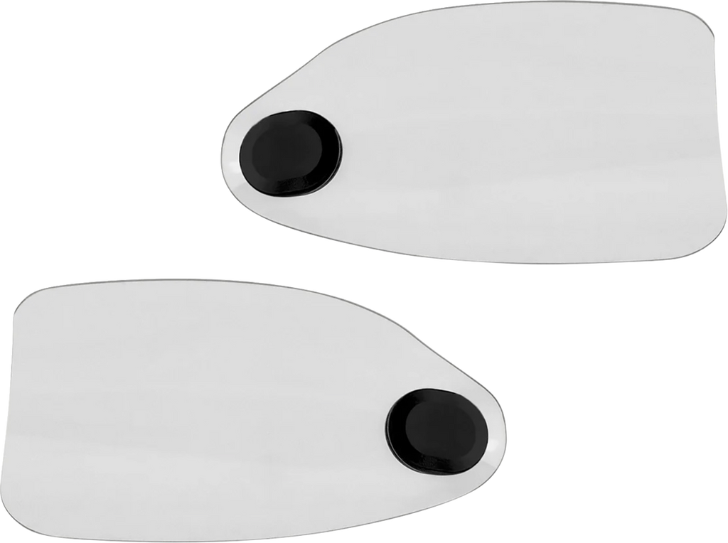 KLOCK WERKS Flare Handguards for Harley-Davidson Hydraulic Clutch, Clear KWS-01-0121-HC