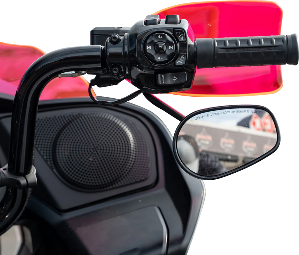 KLOCK WERKS Flare® Handguards for Harley-Davidson Cable Clutch, Pink Ice KWS-01-0124-CC