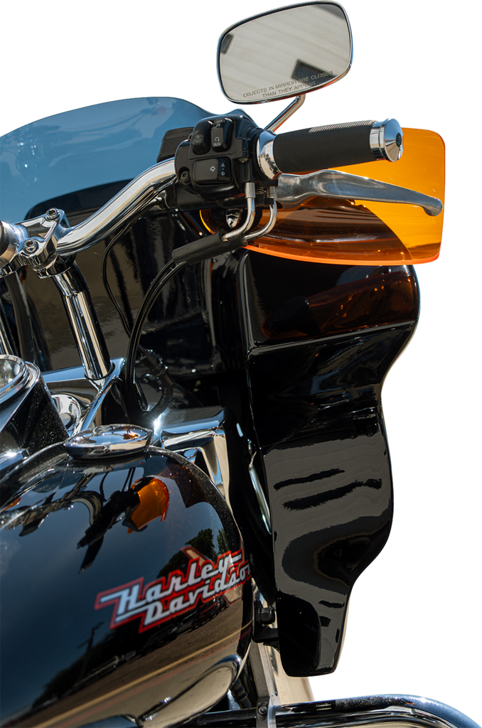Klock Werks Flare® Handguards for Harley-Davidson Cable Clutch, Orange Ice, KWS-01-0125-CC