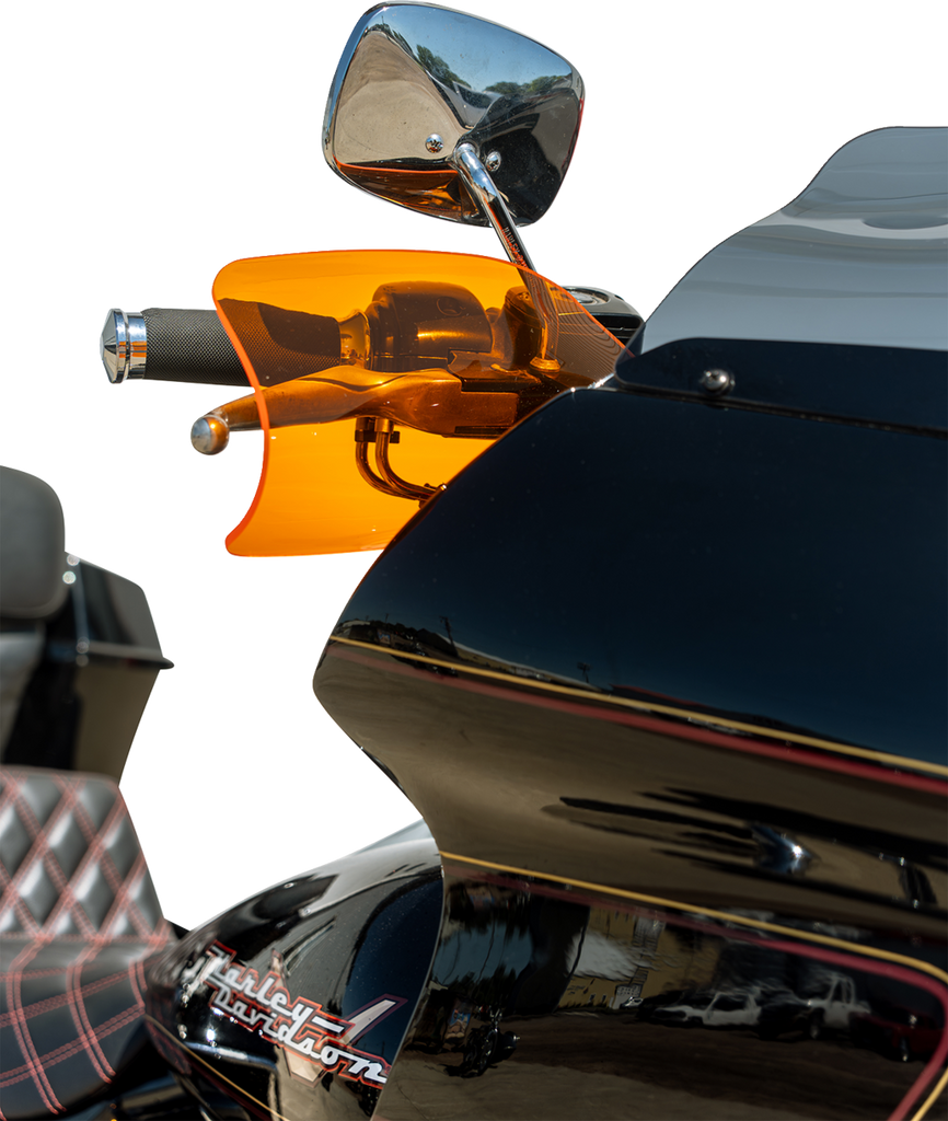 Klock Werks Flare Handguards for 2023-2025 Harley-Davidson, Orange Ice, KWS-01-0125-23