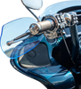 KLOCK WERKS KWS-01-0128-23 Flare Handguards for 2023-2025 Harley-Davidson, Blue Ice