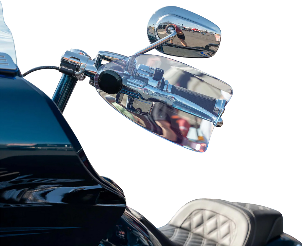 KLOCK WERKS Flare® Handguards for Harley-Davidson Hydraulic Clutch, Blue Ice, KWS-01-0128-HC