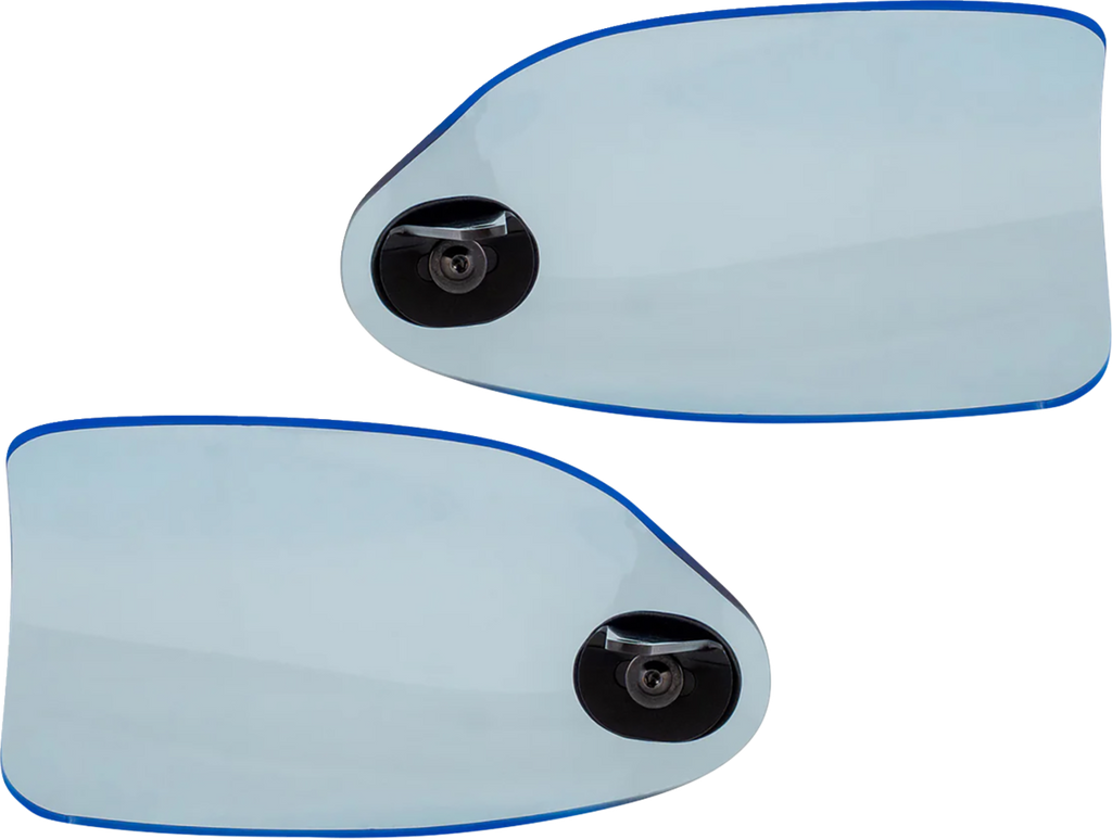 KLOCK WERKS Flare® Handguards for Harley-Davidson Cable Clutch, Blue Ice, KWS-01-0128-CC