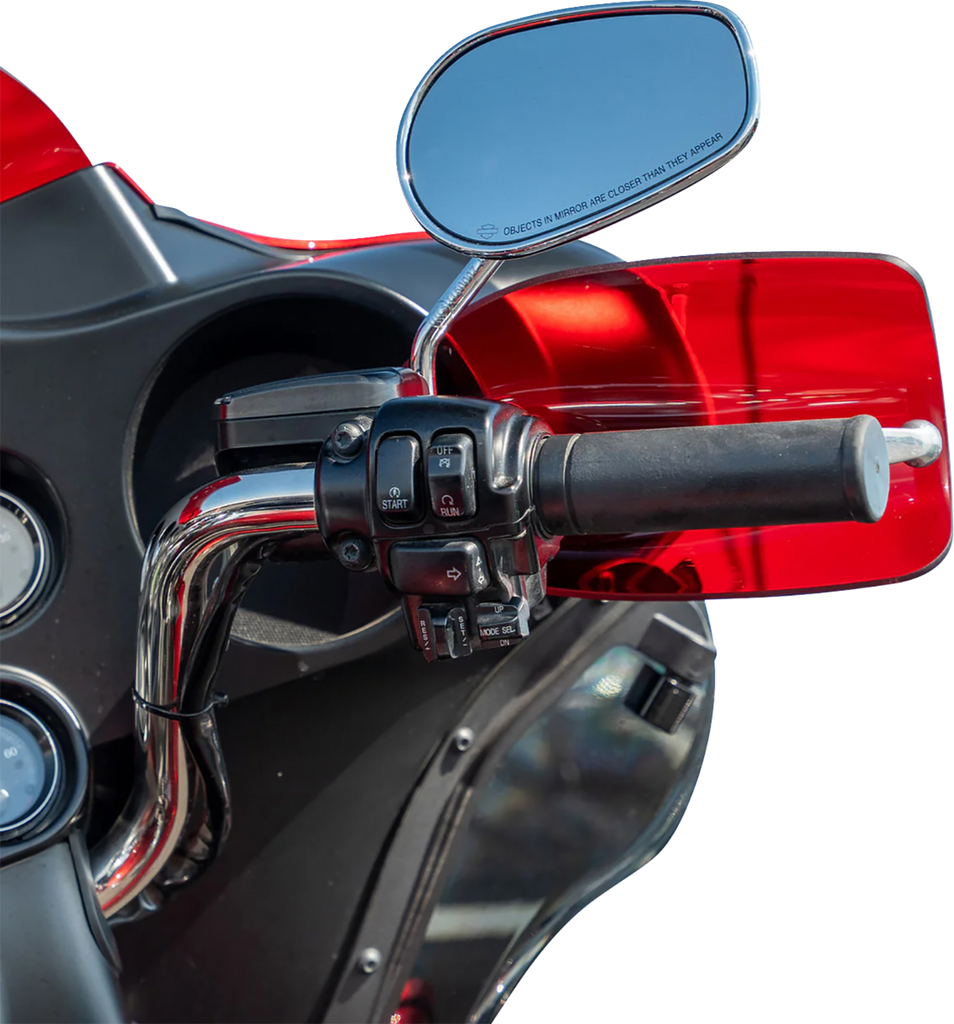 Klock Werks Flare® Handguards for Harley-Davidson Hydraulic Clutch, Red – KWS-01-0129-HC
