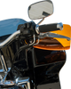 KLOCK WERKS Flare® Orange Handguards for Harley-Davidson Cable Clutch, KWS-01-0130-CC