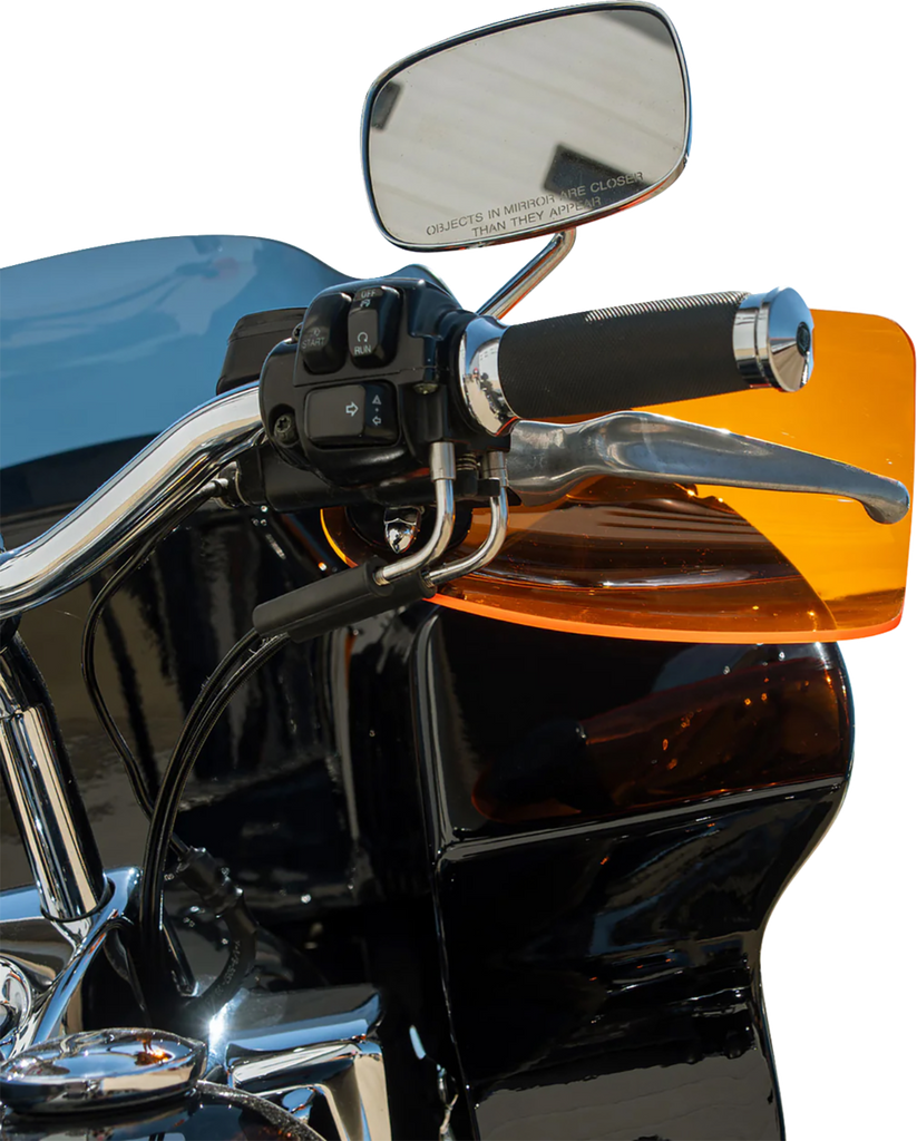 KLOCK WERKS Flare® Orange Handguards for Harley-Davidson Cable Clutch, KWS-01-0130-CC