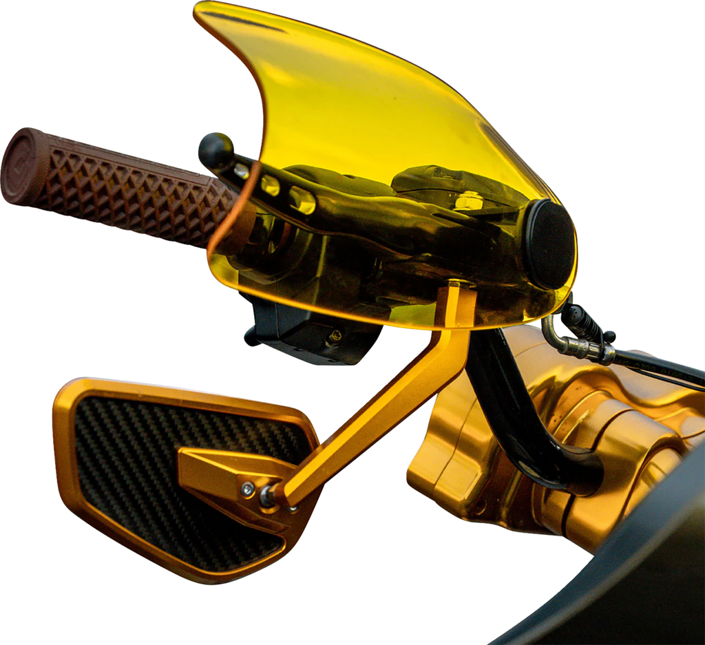 Klock Werks Flare Handguards for 2023-2025 Harley-Davidson, Yellow - KWS-01-0131-23