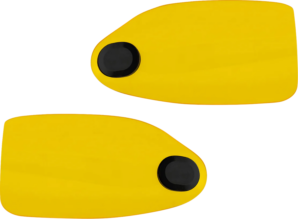 KLOCK WERKS Flare® Handguards for Harley-Davidson Cable Clutch, Yellow, KWS-01-0131-CC