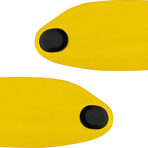 KLOCK WERKS Flare® Handguards for Harley-Davidson Cable Clutch, Yellow, KWS-01-0131-CC