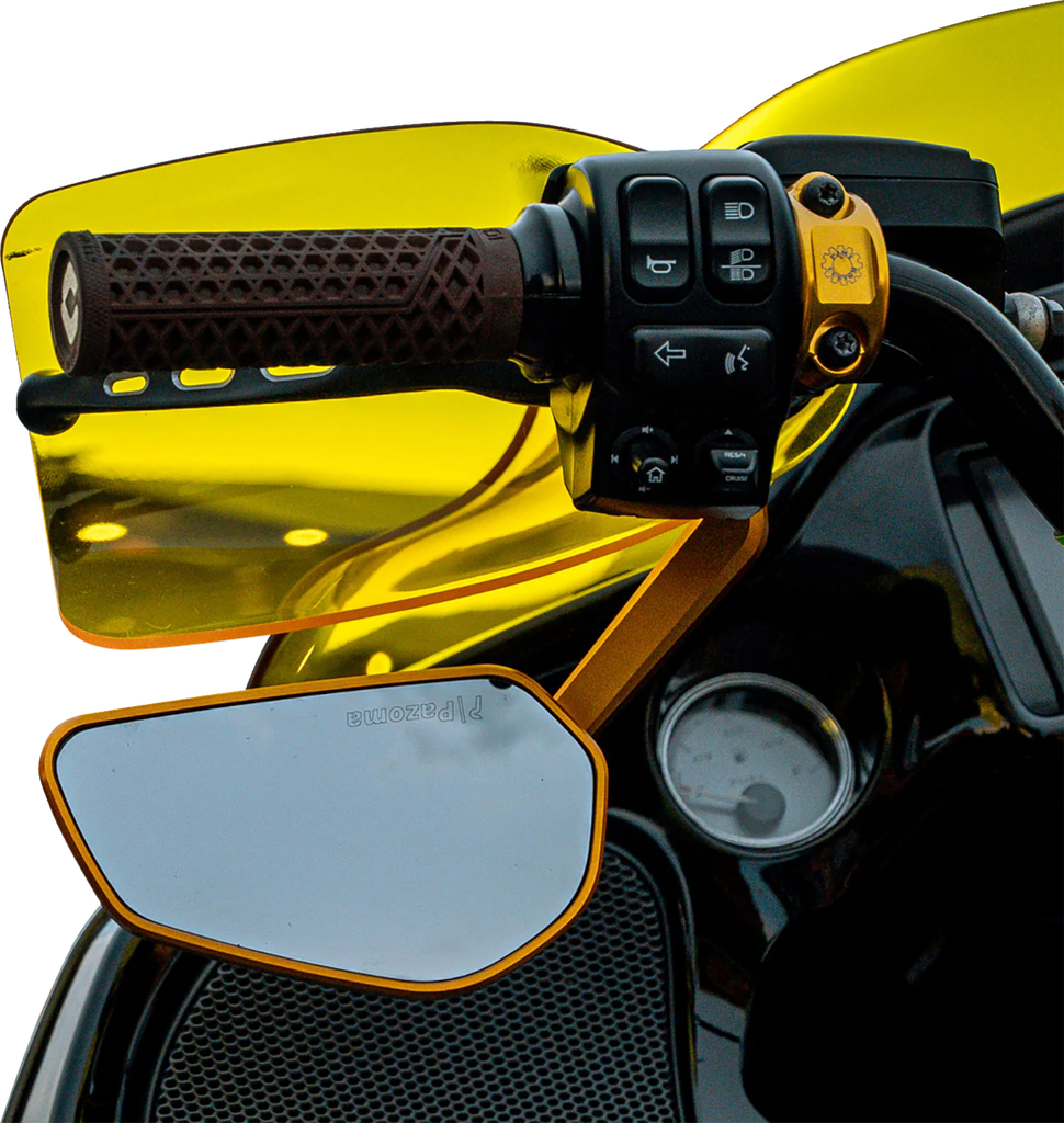Klock Werks Flare Handguards for 2023-2025 Harley-Davidson, Yellow - KWS-01-0131-23