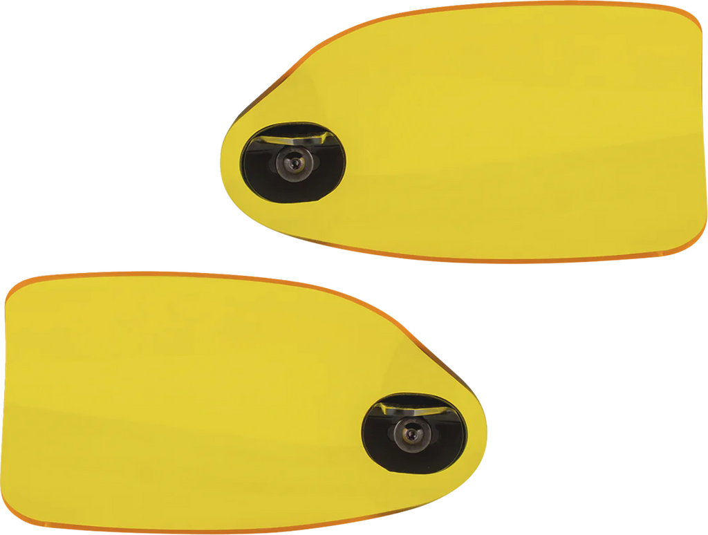 KLOCK WERKS Flare® Handguards for Harley-Davidson Cable Clutch, Yellow, KWS-01-0131-CC