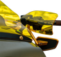 KLOCK WERKS Flare® Handguards for Harley-Davidson Cable Clutch, Yellow, KWS-01-0131-CC