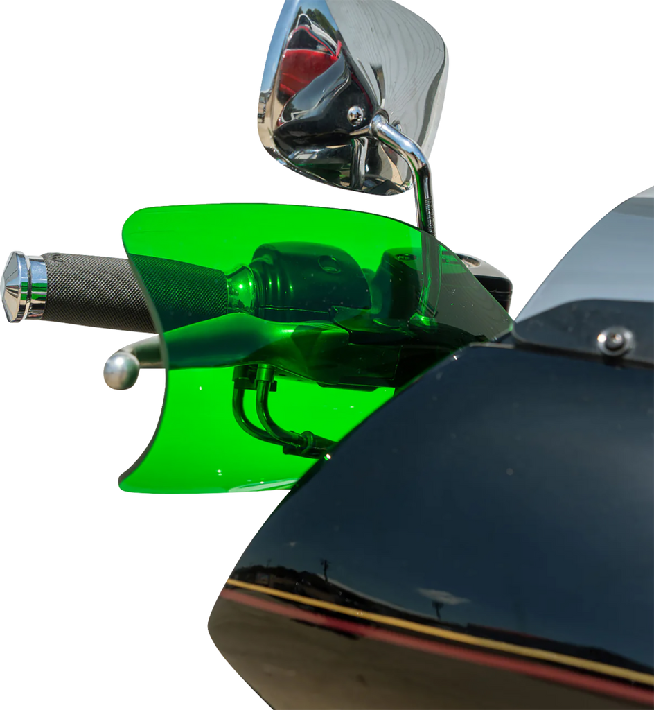 Klock Werks Flare Handguards for 2023-2025 Harley-Davidson, Green, KWS-01-0132-23
