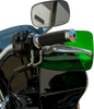 KLOCK WERKS Flare® Handguards for Harley-Davidson Hydraulic Clutch, Green, KWS-01-0132-HC