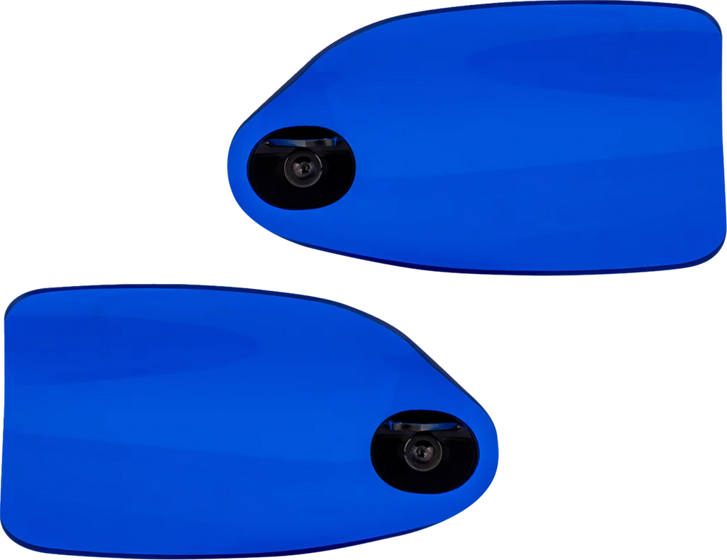KLOCK WERKS Flare® Handguards for Harley-Davidson Cable Clutch, Blue - KWS-01-0133-CC