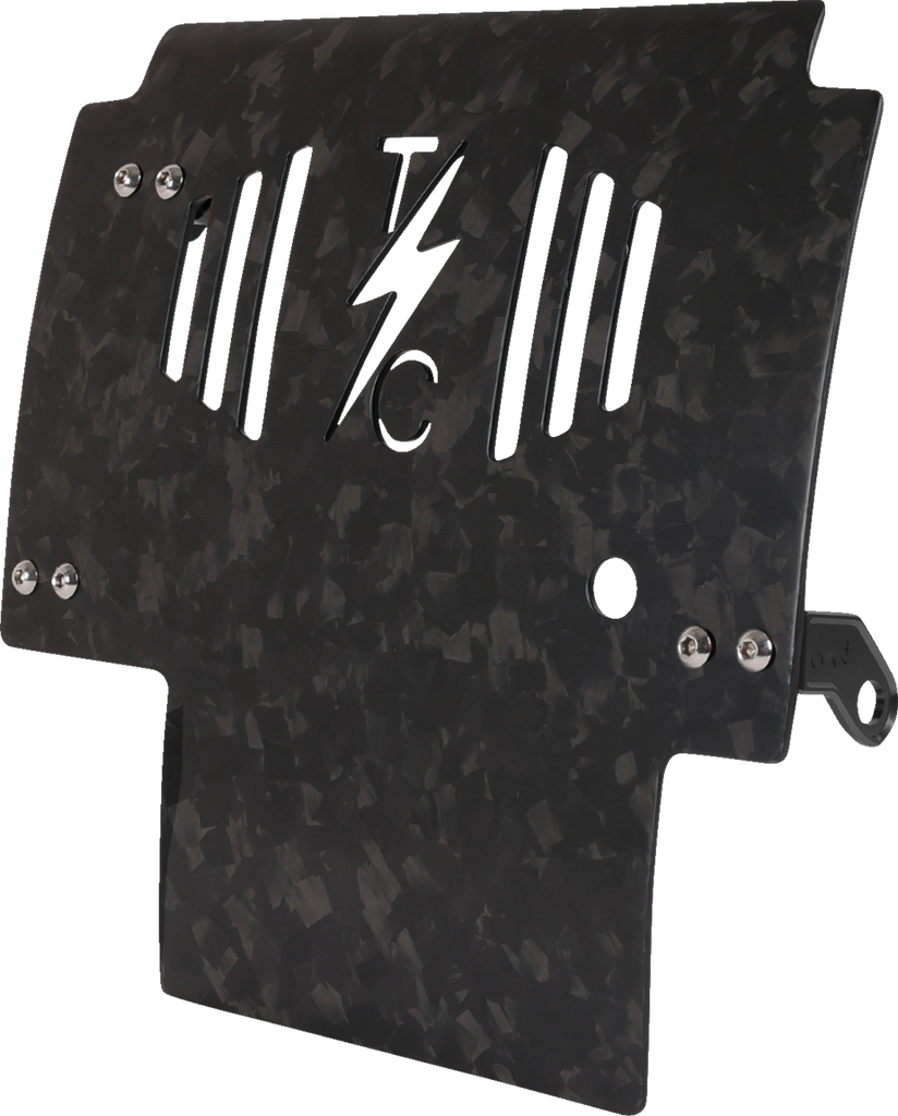 THRASHIN SUPPLY CO. Carbon Fiber and Forged Aluminum Skid Plate TSC-3035-1 for FLHX/FLTRX