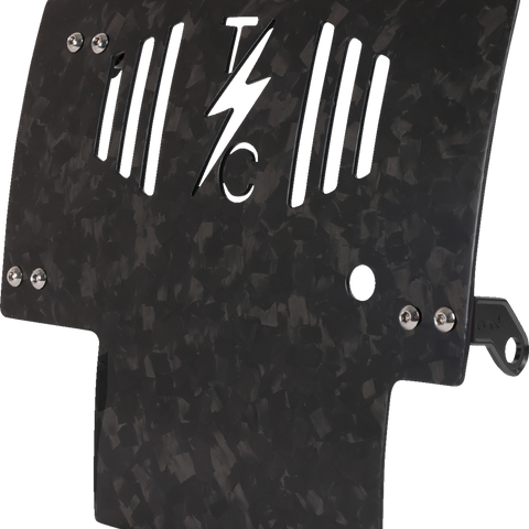 THRASHIN SUPPLY CO. Carbon Fiber and Forged Aluminum Skid Plate TSC-3035-1 for FLHX/FLTRX