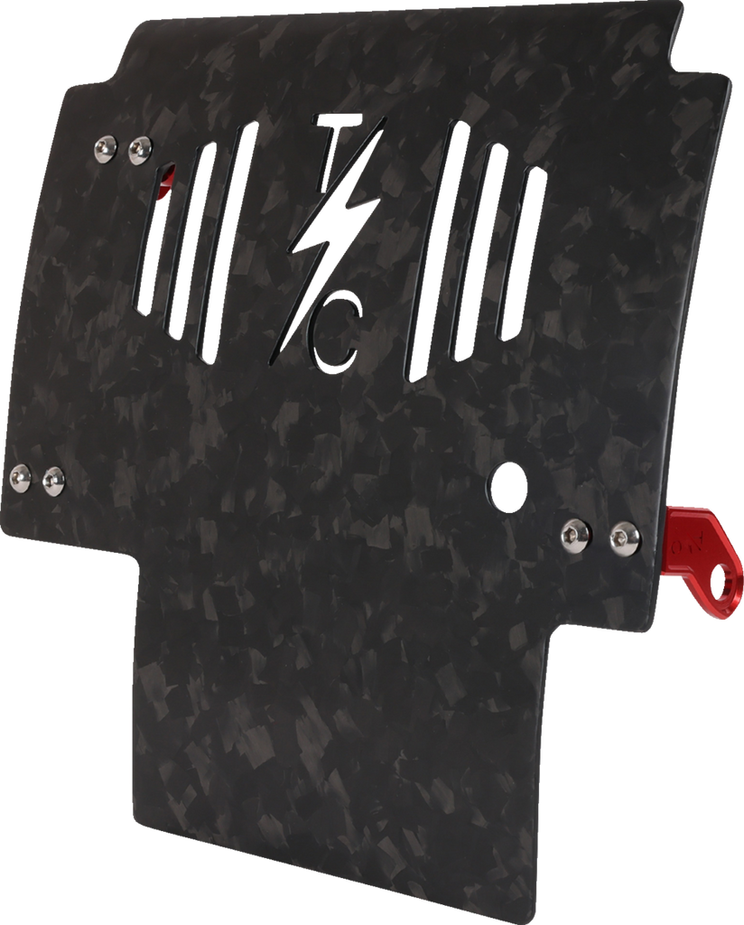 THRASHIN SUPPLY CO. Carbon Fiber and Forged Aluminum Skid Plate TSC-3035-2 for FLHX/FLTRX