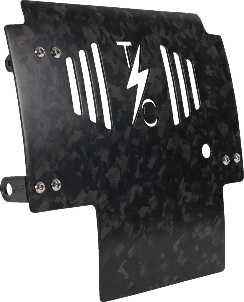 THRASHIN SUPPLY CO. Carbon Fiber and Forged Aluminum Skid Plate TSC-3035-1 for FLHX/FLTRX