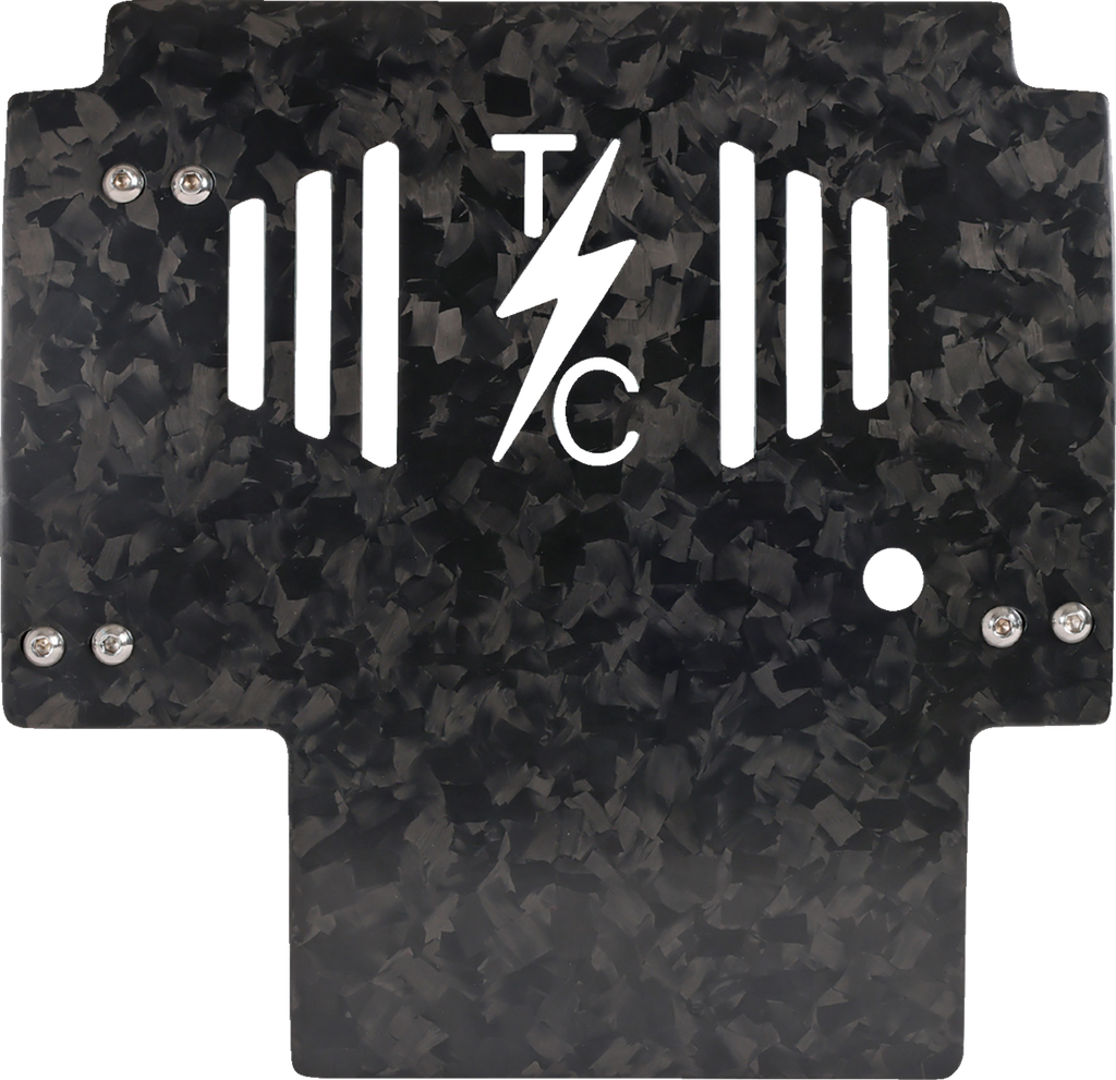 THRASHIN SUPPLY CO. Carbon Fiber and Forged Aluminum Skid Plate TSC-3035-1 for FLHX/FLTRX