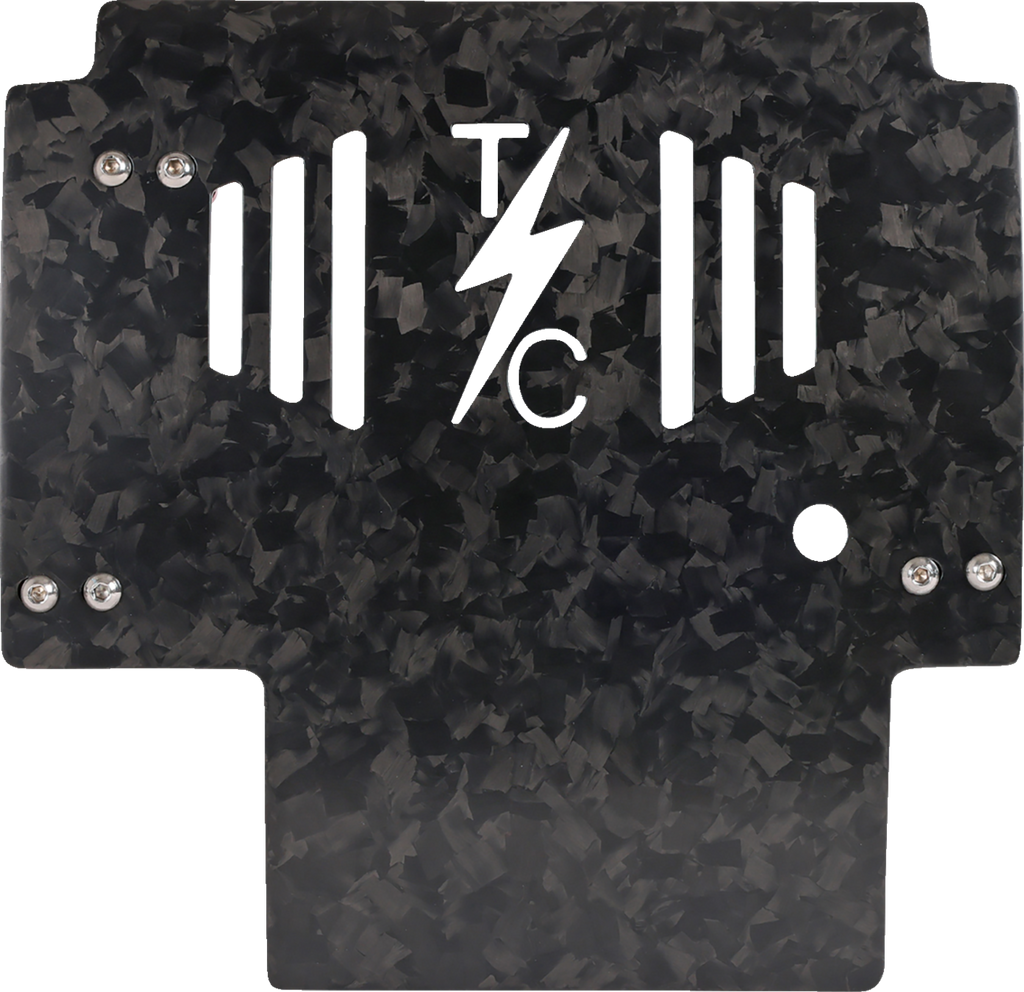 THRASHIN SUPPLY CO. Carbon Fiber and Forged Aluminum Skid Plate TSC-3035-2 for FLHX/FLTRX