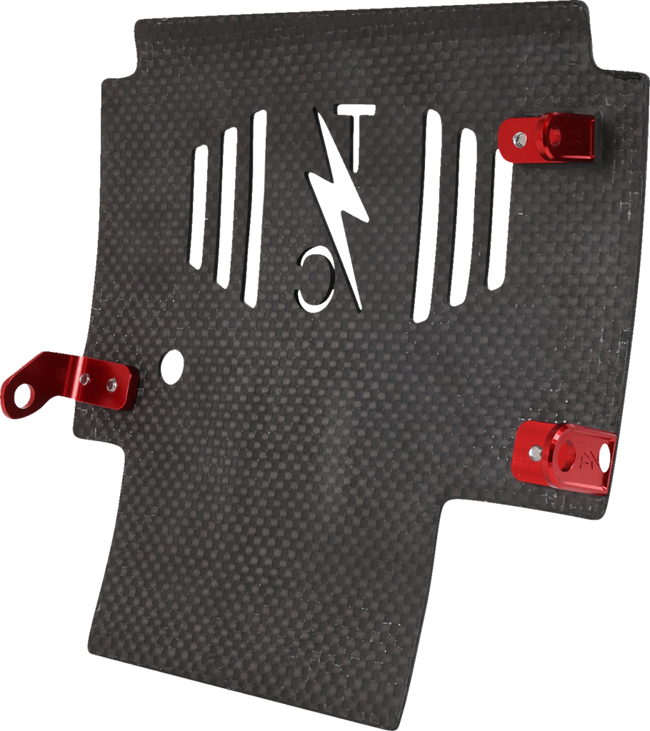 THRASHIN SUPPLY CO. Carbon Fiber and Forged Aluminum Skid Plate TSC-3035-2 for FLHX/FLTRX