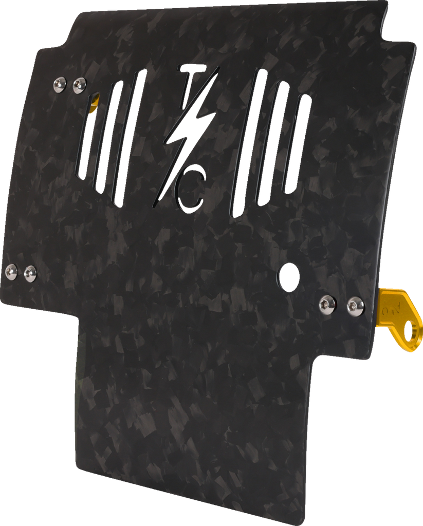 THRASHIN SUPPLY CO. Carbon Fiber and Forged Aluminum Skid Plate TSC-3035-5 for FLHX/FLTRX