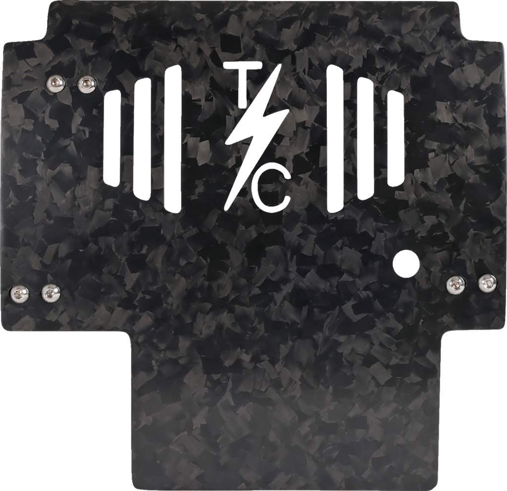 THRASHIN SUPPLY CO. Carbon Fiber and Forged Aluminum Skid Plate TSC-3035-5 for FLHX/FLTRX