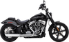 Vance & Hines Twin Slash Slip-On Muffler for Softail - Chrome 16750