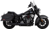 Vance & Hines Twin Slash Slip-On Muffler - Black for Softail 46750