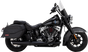 Vance & Hines Twin Slash Slip-On Muffler - Black for Softail 46750