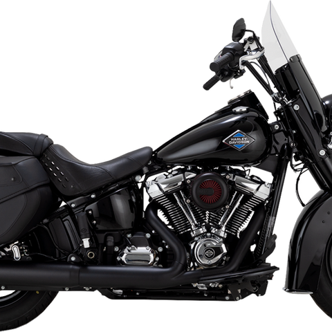 Vance & Hines Twin Slash Slip-On Muffler - Black for Softail 46750