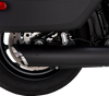 Vance & Hines Twin Slash Slip-On Muffler - Black for Softail 46750